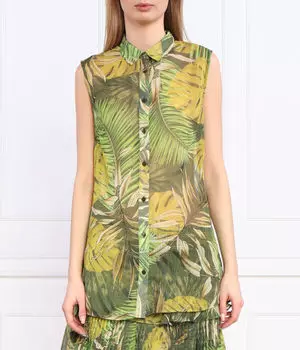 Блуза Guess Jeans Regular Fit, зеленый