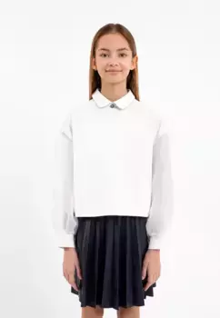 Блуза Gulliver Классическая, прямого кроя, белый