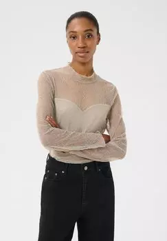 Блуза GZLAIA Gestuz, серо-коричневый