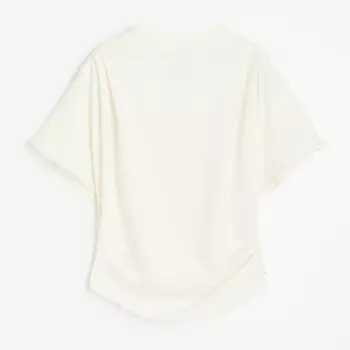 Блуза H&M Short-sleeved, кремовый