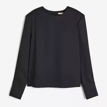 Блуза H&M Shoulder-pad, черный