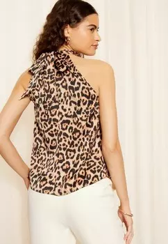 Блуза HALTER NECK REGULAR FIT Friends Like These, коричневый