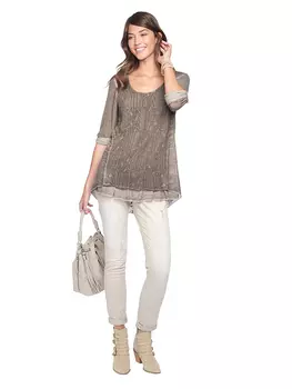 Блуза Heine, серо-коричневый