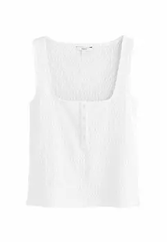 Блуза HENLEY DETAIL TANK . Next, белый