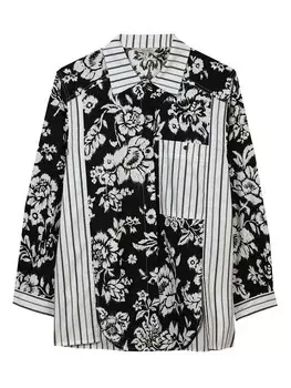 Блуза Herrlicher, черный/белый