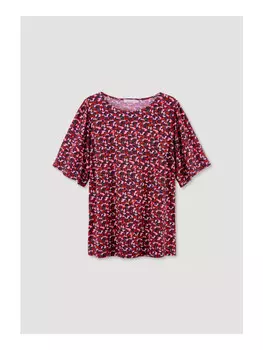 Блуза Hessnatur Relaxed aus reiner Bio Baumwolle, синий