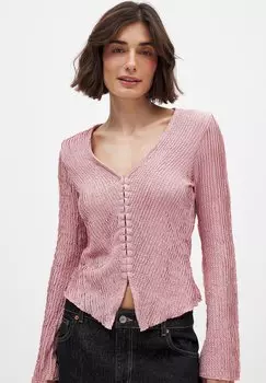 Блуза HOOK AND EYE FRONT NA-KD, розовый