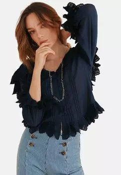 Блуза Hoss Intropia, темно-синий