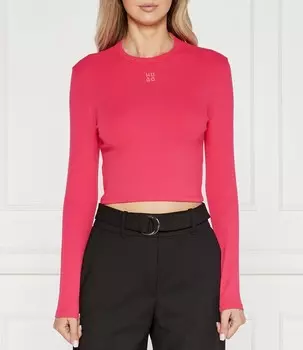 Блуза HUGO DAFILOMENA Cropped Fit, роза
