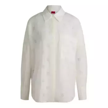 Блуза HUGO Essence blouse, белый