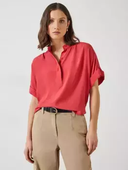 Блуза HUSH Anika Short Sleeve, цвет dark red