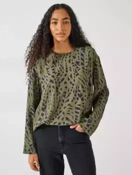 Блуза HUSH Sofia Ecovero Draped, цвет khaki mark