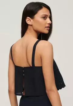 Блуза IBIZA EMBROIDERED Superdry, синий