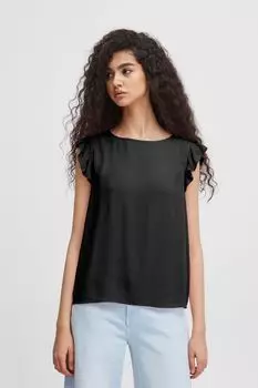 Блуза ICHI Kurzarm IHMARRAKECH TO6, черный