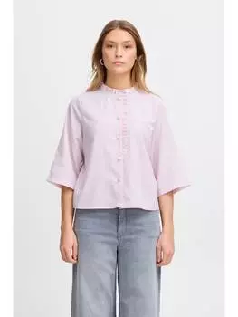 Блуза ICHI Kurzarmbluse IXNEDDIE MS 20122657 modische Bluse in