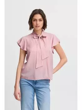 Блуза ICHI Kurzarmbluse IXSTINEA SS 20122655 Bluse mit Schleife in