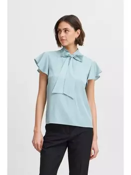 Блуза ICHI Kurzarmbluse IXSTINEA SS 20122655 Bluse mit Schleife in