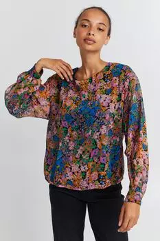 Блуза ICHI Langarm IHCHIFFY LS2 20116905, розовый