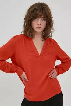 Блуза ICHI Langarm, красный