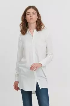 Блуза ICHI Langarm, натуральный