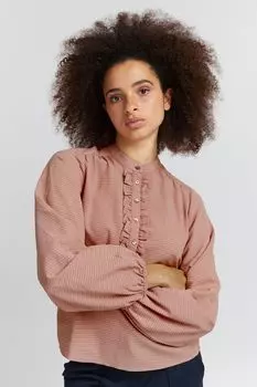 Блуза ICHI Rschen IHDAMILLA LS 20116873, розовый