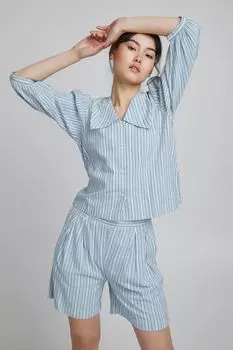 Блуза ICHI Shirt, синий