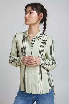 Блуза ICHI Shirt, зеленый