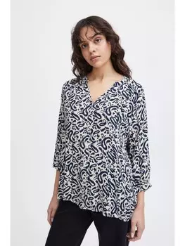 Блуза ICHI, синий