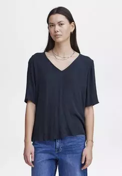 Блуза IHMarrakech ICHI, темно-синий