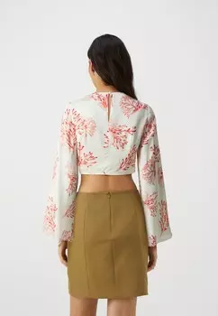 Блуза INDRA WIDE SLEEVE CROPPED By Malina, белый