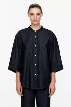 Блуза из необработанного денима Arket, синий