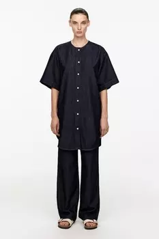 Блуза из необработанного денима Arket, синий