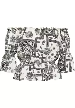 Блуза IZIA Carmen, белый черный