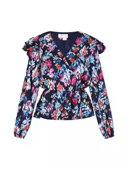 Блуза IZIA, цвет blau mehrfarbig