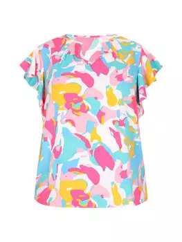 Блуза IZIA Plus Size Blouse, разноцветный