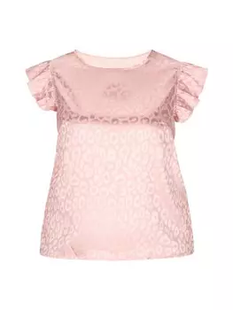 Блуза IZIA Plus Size Blouse, розовый