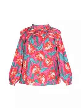 Блуза IZIA Plus Size Blouse, розовый
