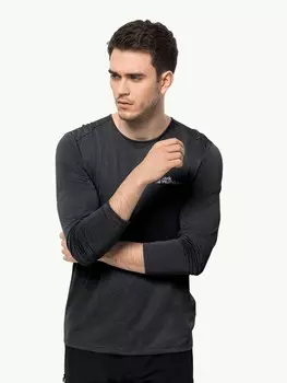 Блуза Jack Wolfskin PACK GO L/S M, черный