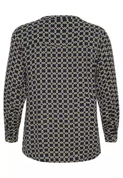 Блуза JAMIDA Kaffe Curve, темно-синий