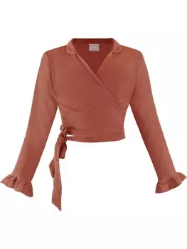 Блуза Janice Chalandri, цвет terracotta
