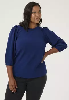 Блуза JANNI Kaffe Curve, синий