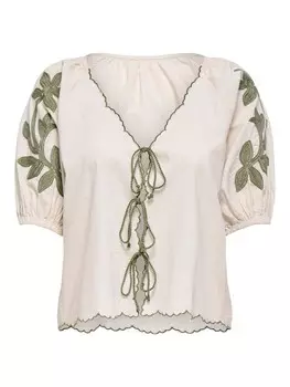 Блуза JDY JDYFILUCA, бежевый