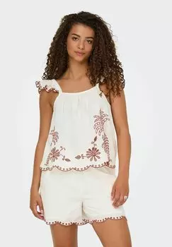 Блуза JDY, кремовый