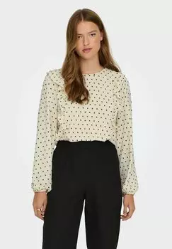 Блуза JDY с принтом, бежевый