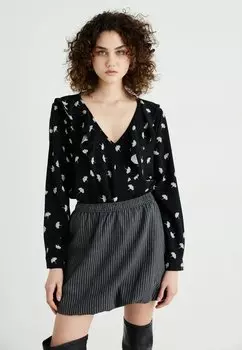 Блуза JDYMARIKA FLOUNCE JDY, черный