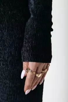 Блуза JEWEL STRUCTURE Colourful Rebel, черный