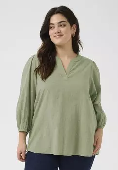 Блуза JOLANA Kaffe Curve, зеленый
