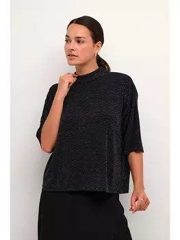 Блуза Kaffe Bluse, цвет Schwarz/Gelb