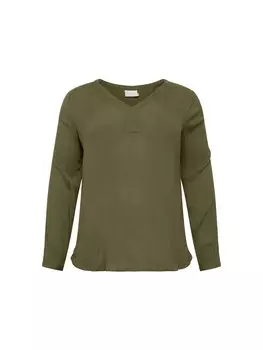 Блуза KAFFE CURVE Ami, оливковый