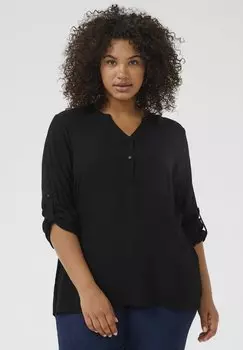 Блуза Kaffe Curve, цвет Black Deep